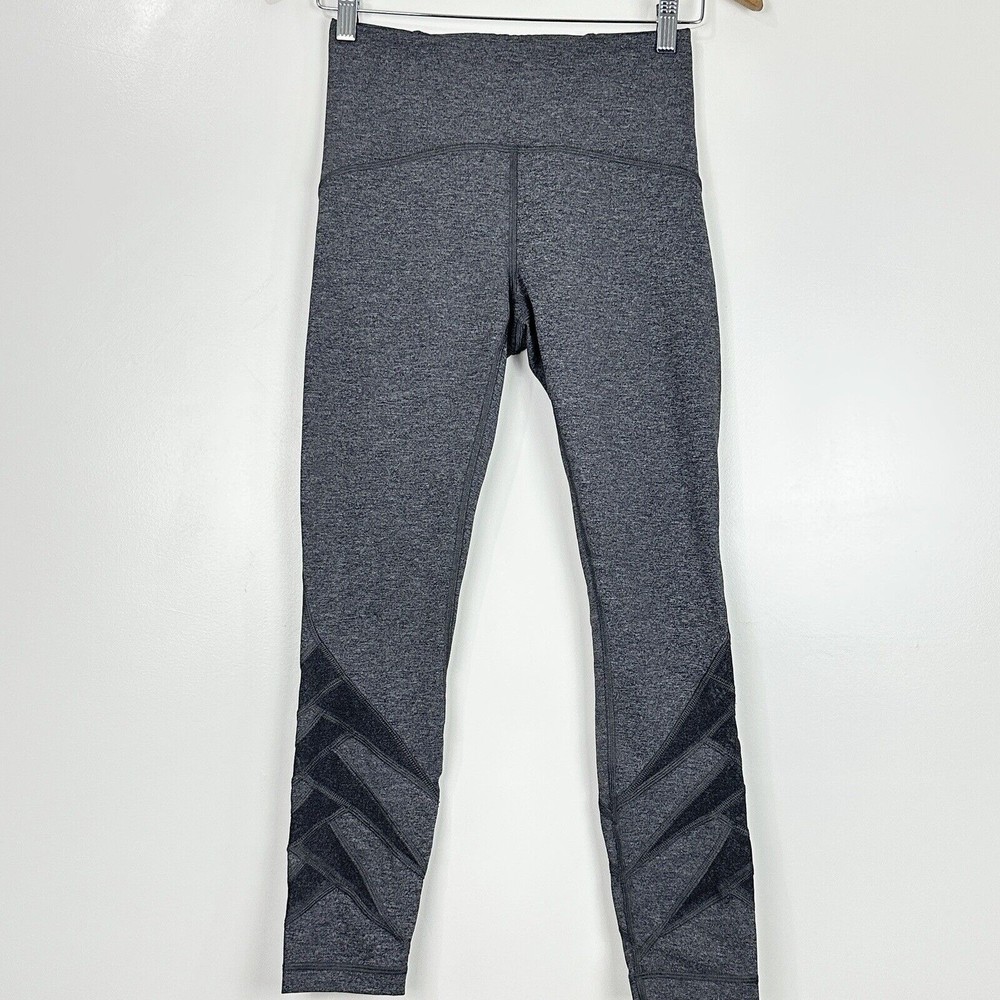 Lululemon Motionful 7/8 Tight 25" Heathered Black High Rise Size 6 Luxtreme - Picture 3 of 12